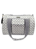 QUILTED DUFFLE BAG - BLACK BOW