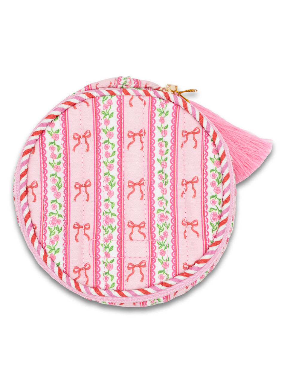 QUILTED  BAG PINK BOW