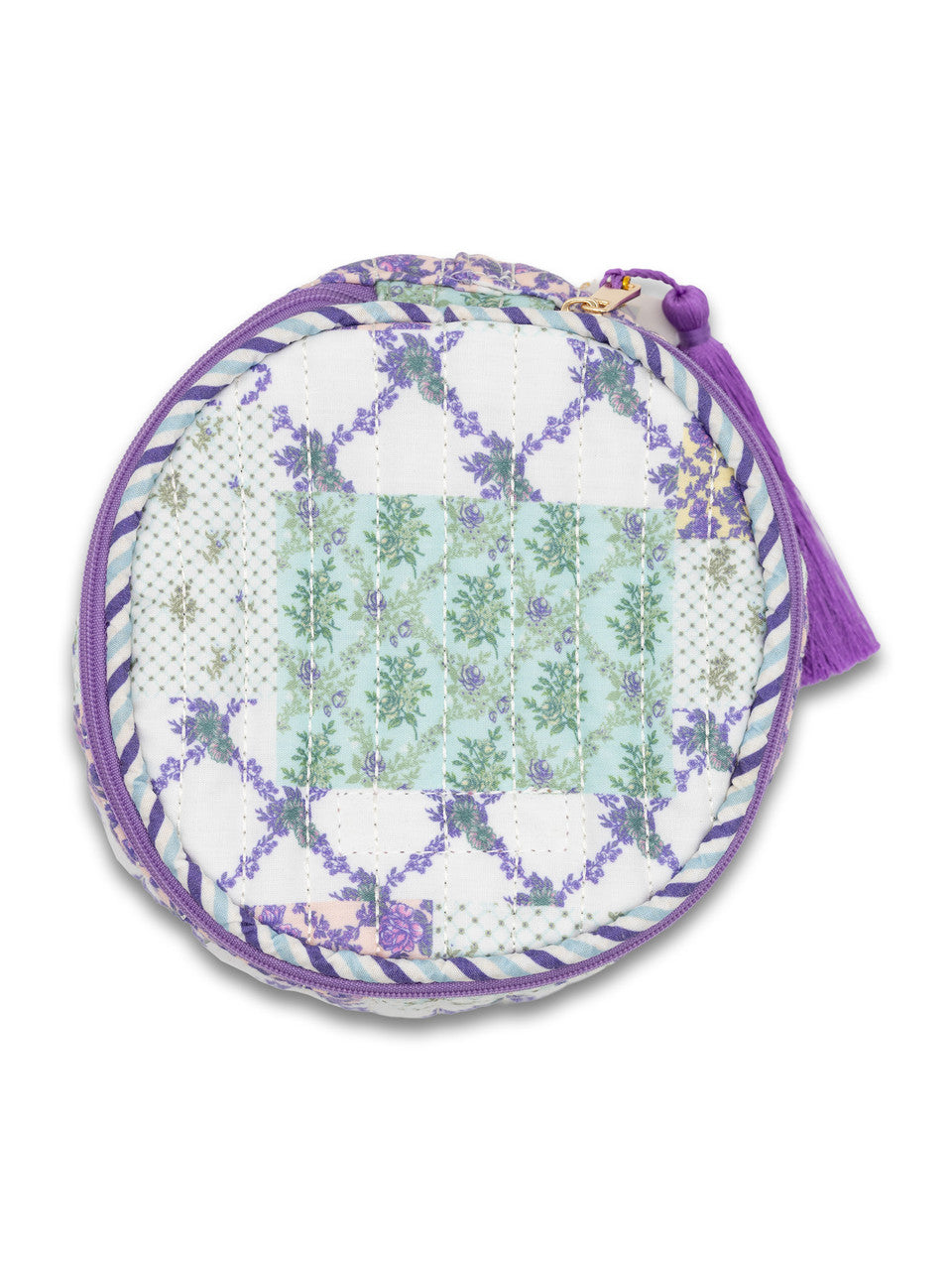 QUILTED  BAG PURPLE PATCH