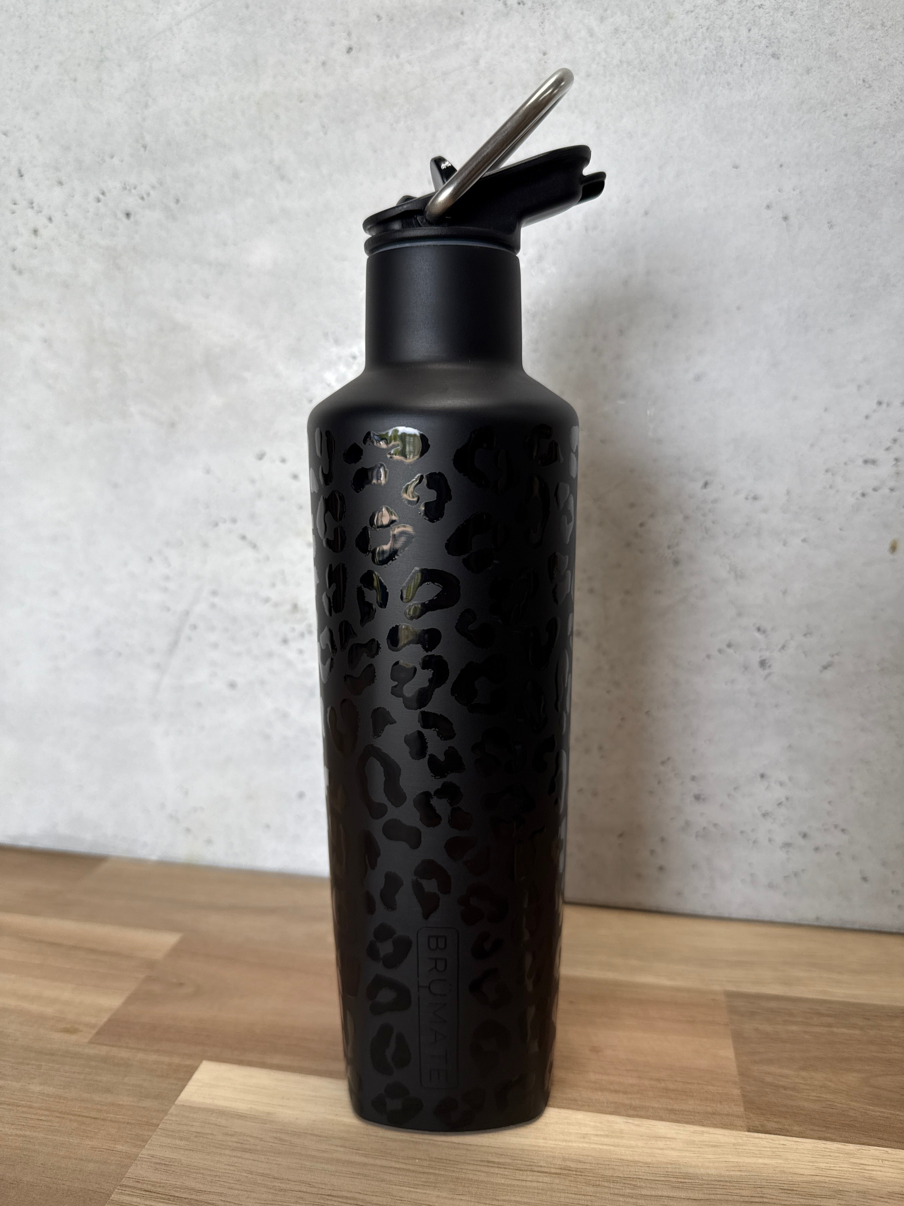 BRUMATE REHYDRATION BOTTLE MINI ONYX LEOPARD