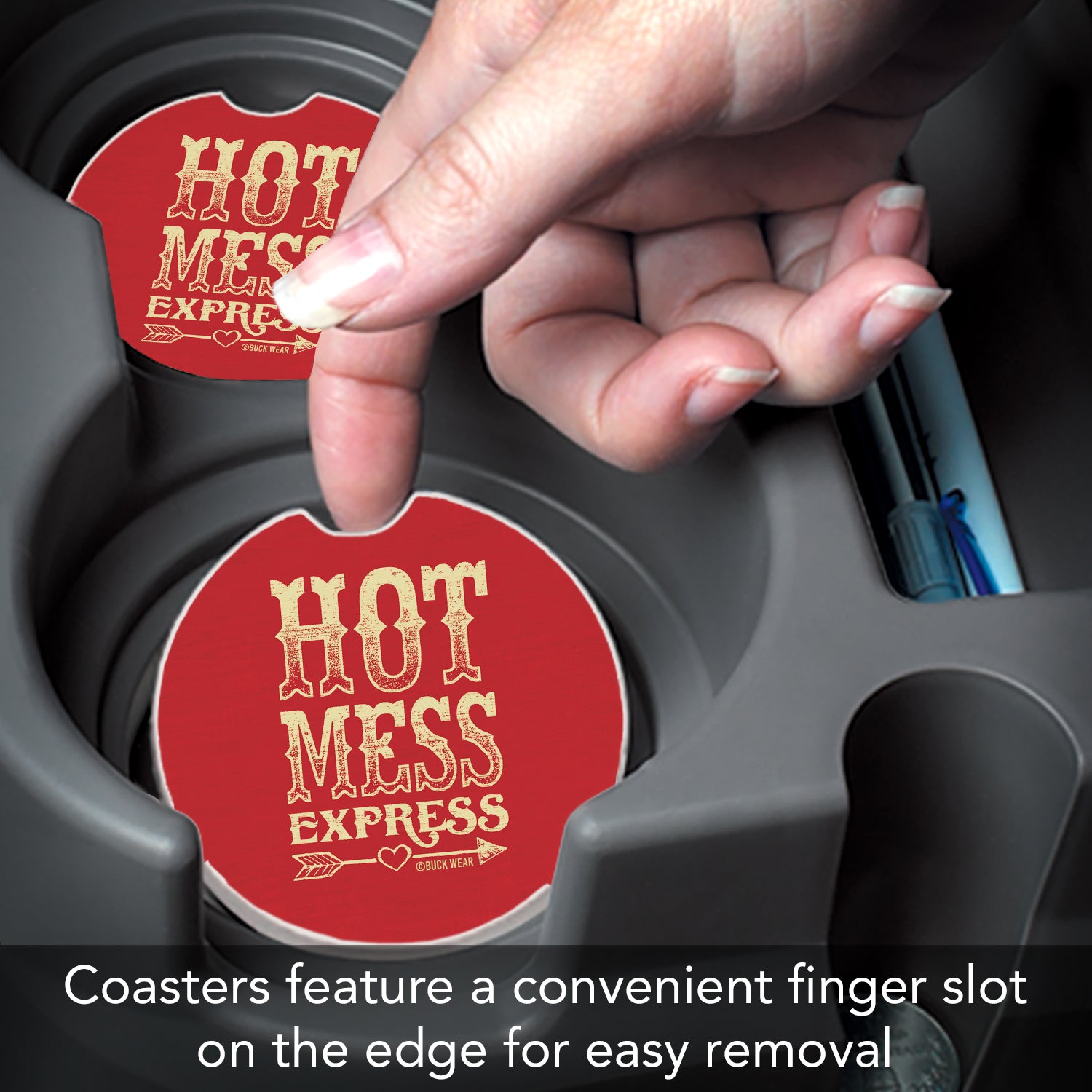 THIRSTYSTONE HOT MESS EXPRESS CAR COASTER