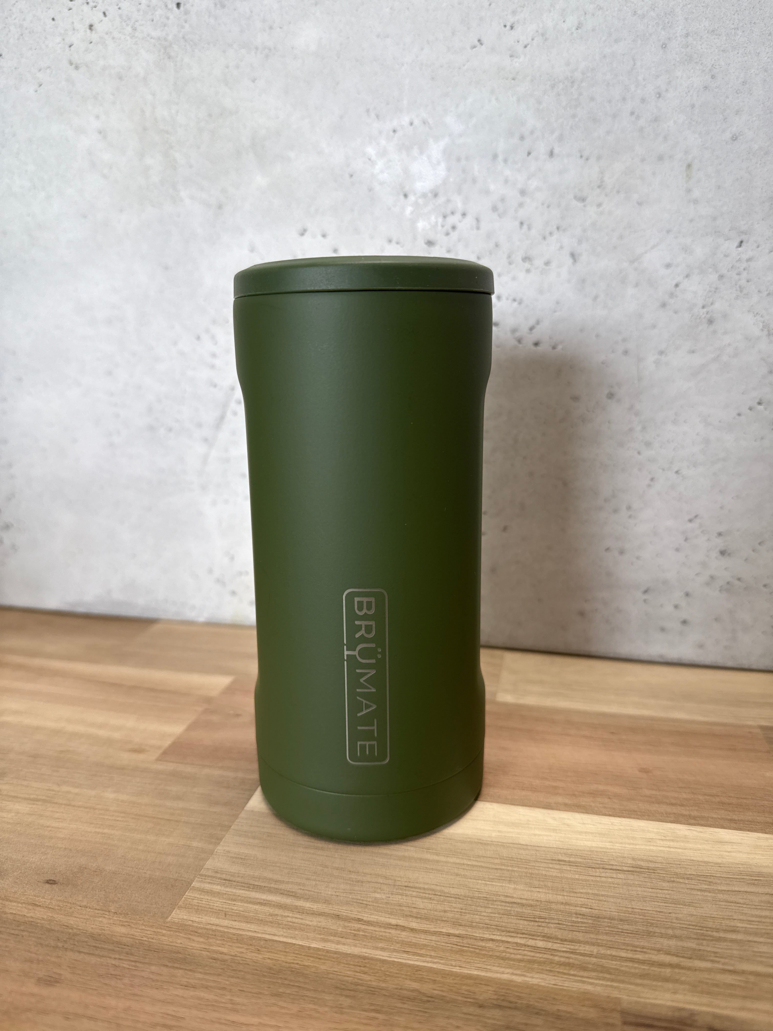BRUMATE HOPSULATOR SLIM 12OZ  OD GREEN