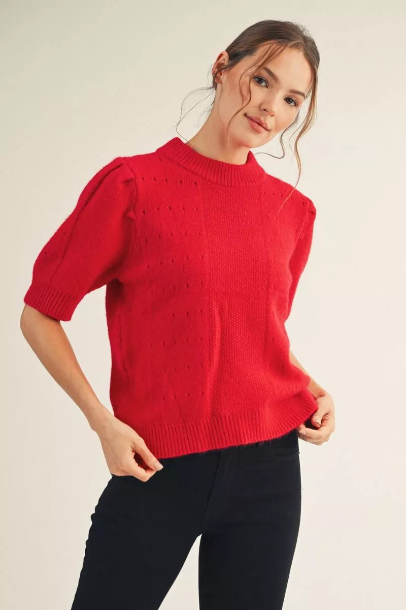 PINTUCK SWEATER