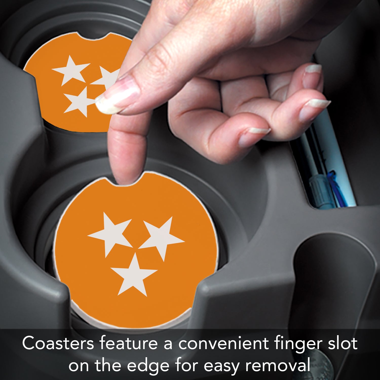 THIRSTYSTONE TN TRI-STAR CAR COASTER