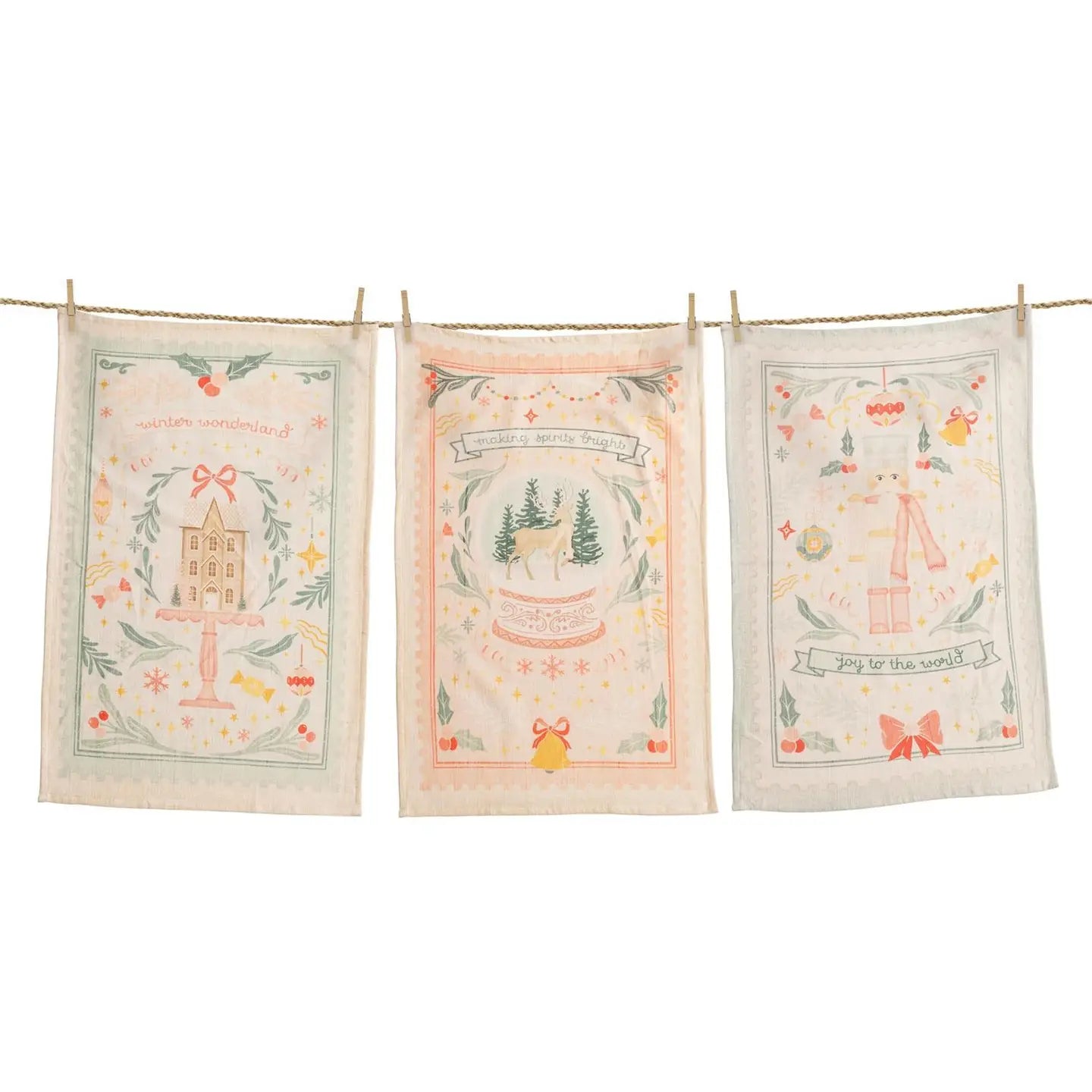 CHRISTMAS  JOY TEE TOWELS