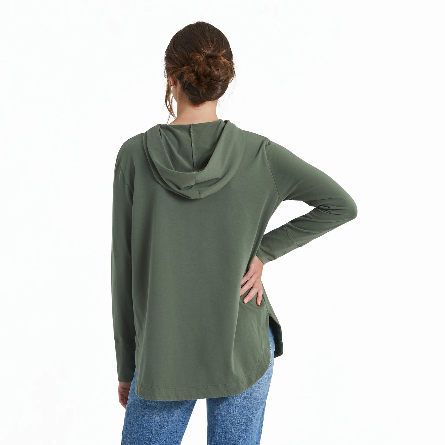 BREATHE HOODIE - DARK MOSS GREEN