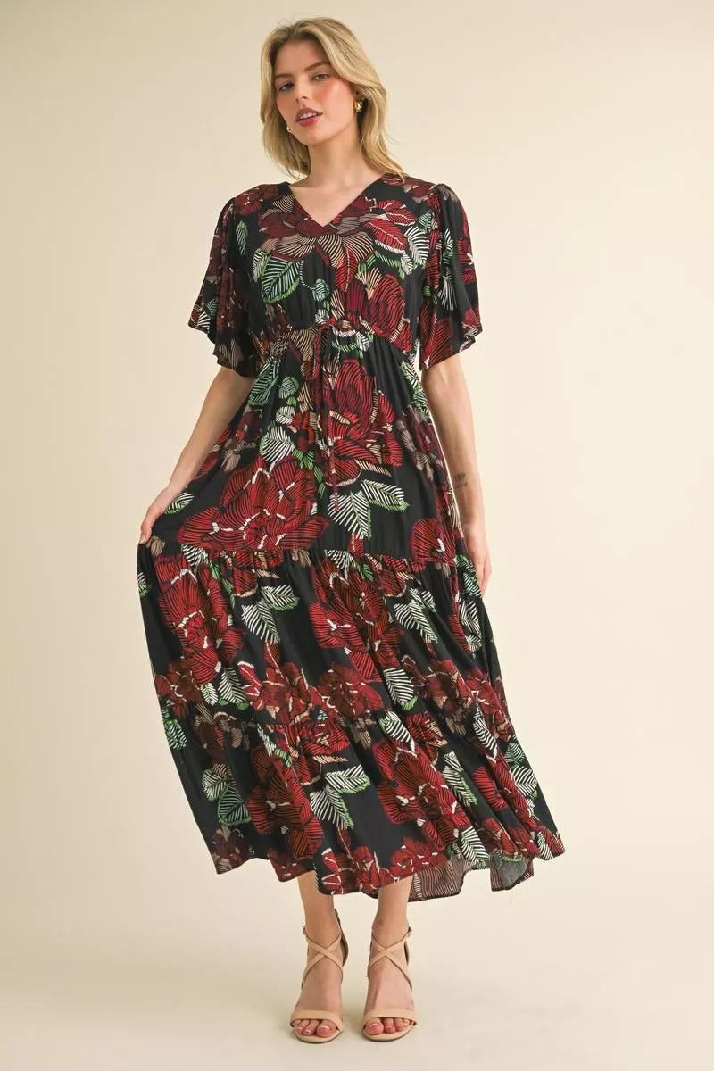 CHIFFON MAXI DRESS