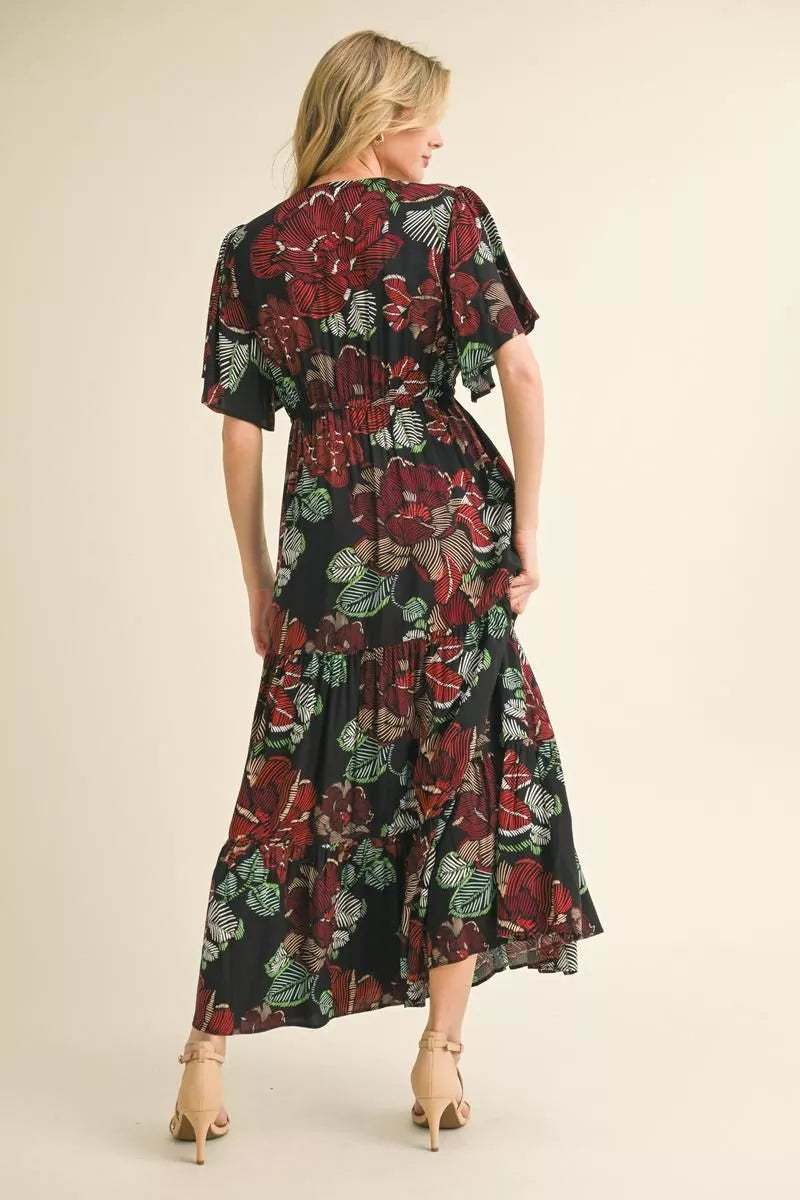 CHIFFON MAXI DRESS