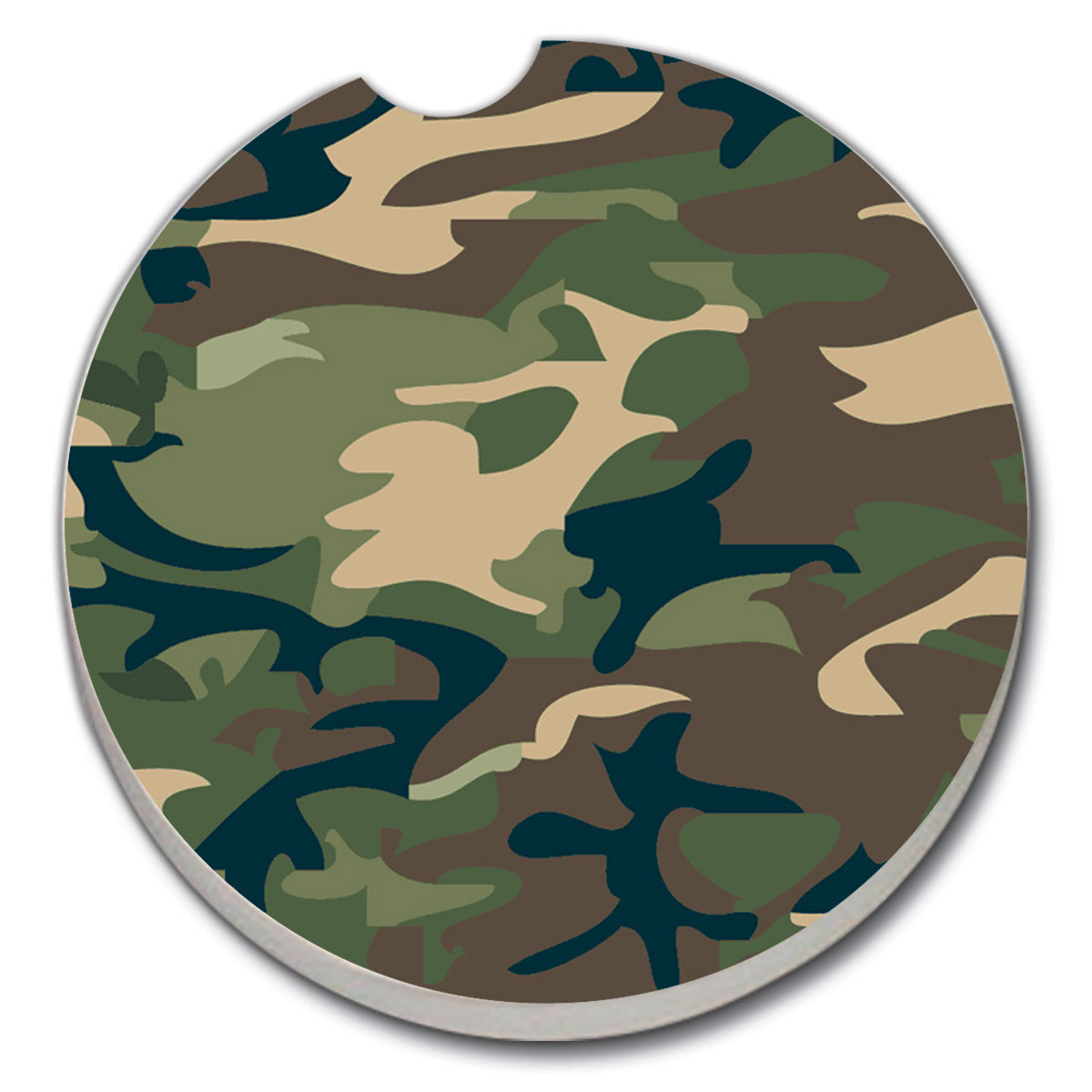 THIRSTYSTONE CAMOUFLAGE CAR COASTER