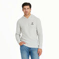 MEN'S HOODED T-SHIRT "POSITIVE LIFESTYLE" FOG GRAY