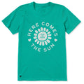 WOMEN'S HERE COMES THE SUN FLOWER CIRCLE SHORT SLEEVE