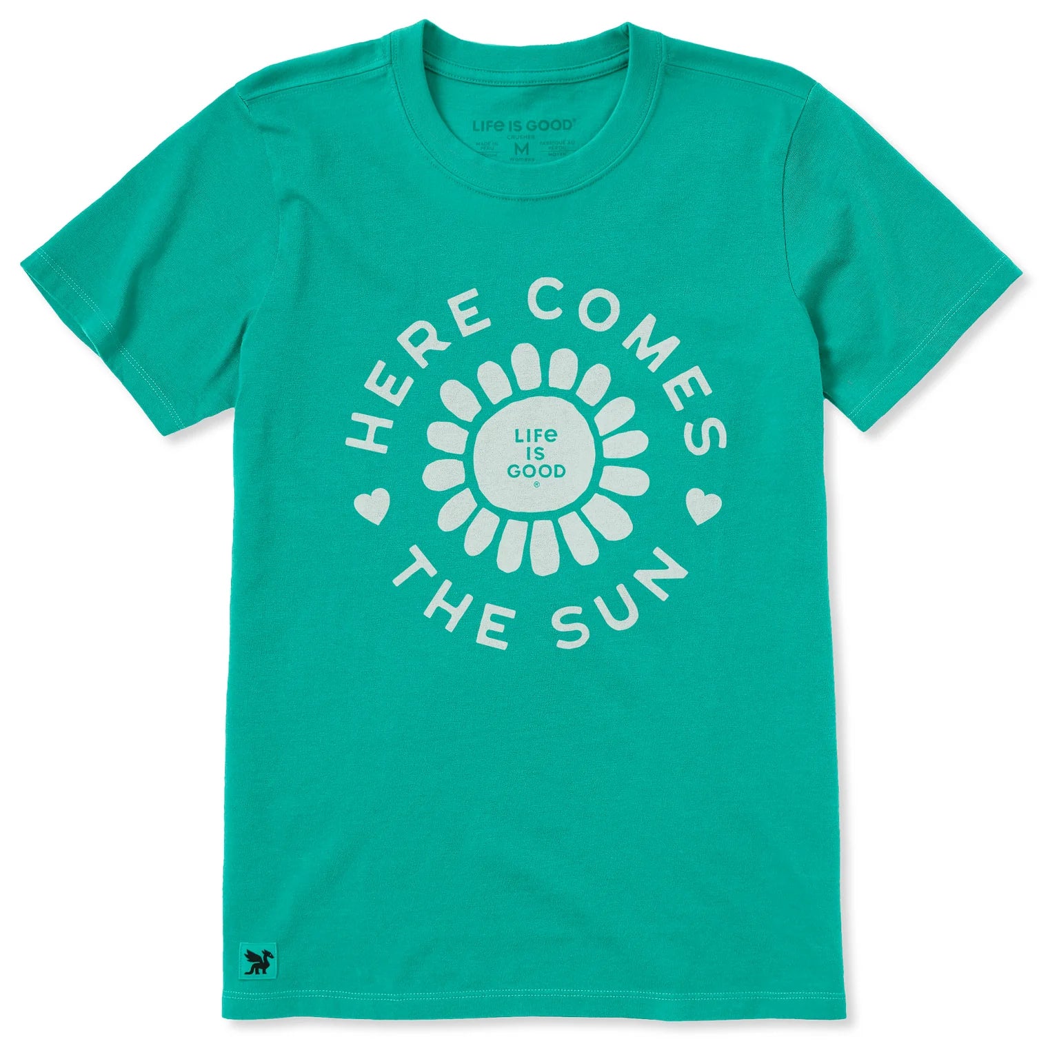 WOMEN'S HERE COMES THE SUN FLOWER CIRCLE SHORT SLEEVE
