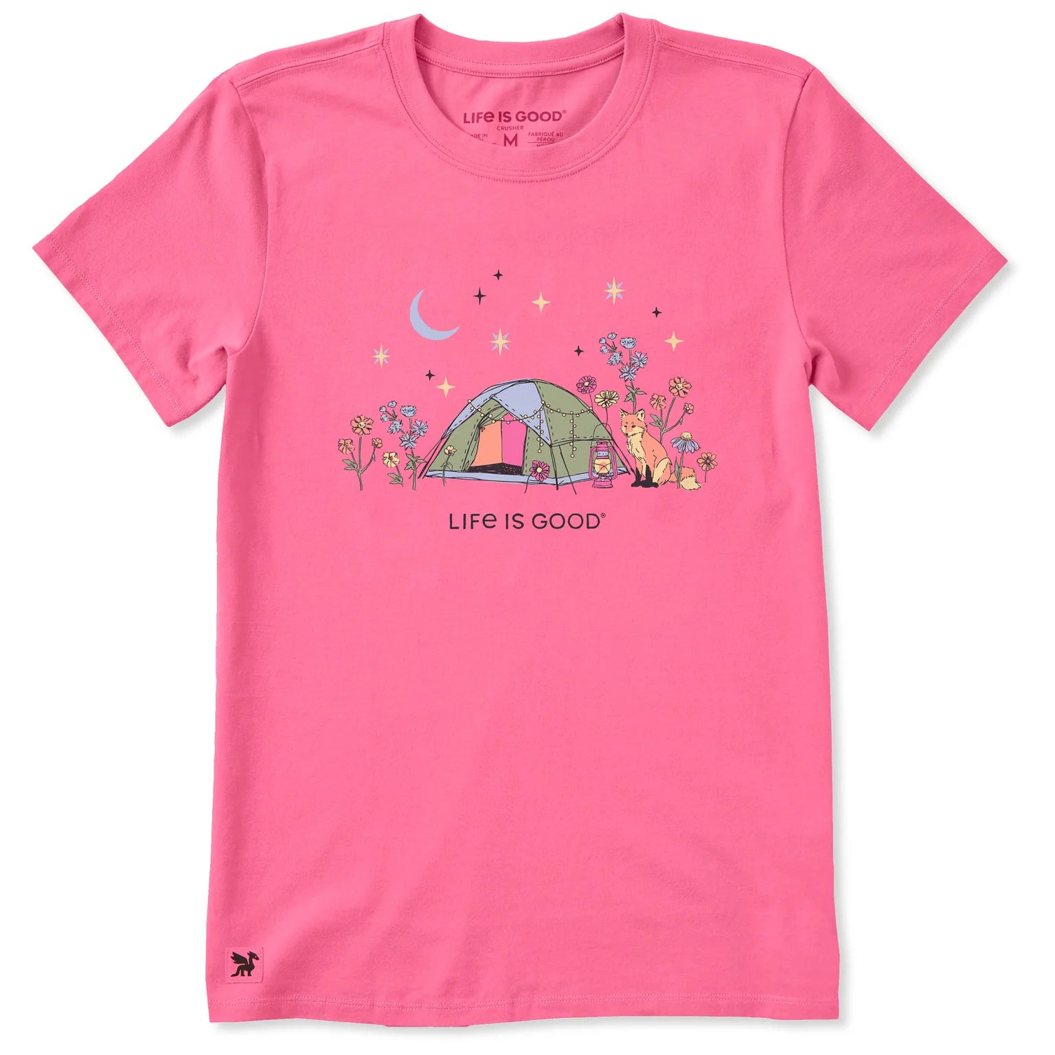 WOMEN'S CAMPING FOX FLOWERS SHORT SLEEVE