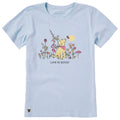 WOMEN'S DOG AMONG WILDFLOWERS SHORT SLEEVE
