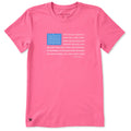 WOMEN'S GOD BLESS AMERICA LYRICS SHORT SLEEVE