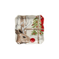 CASAFINA SQUARE TRAY DEER FRIENDS WHITE