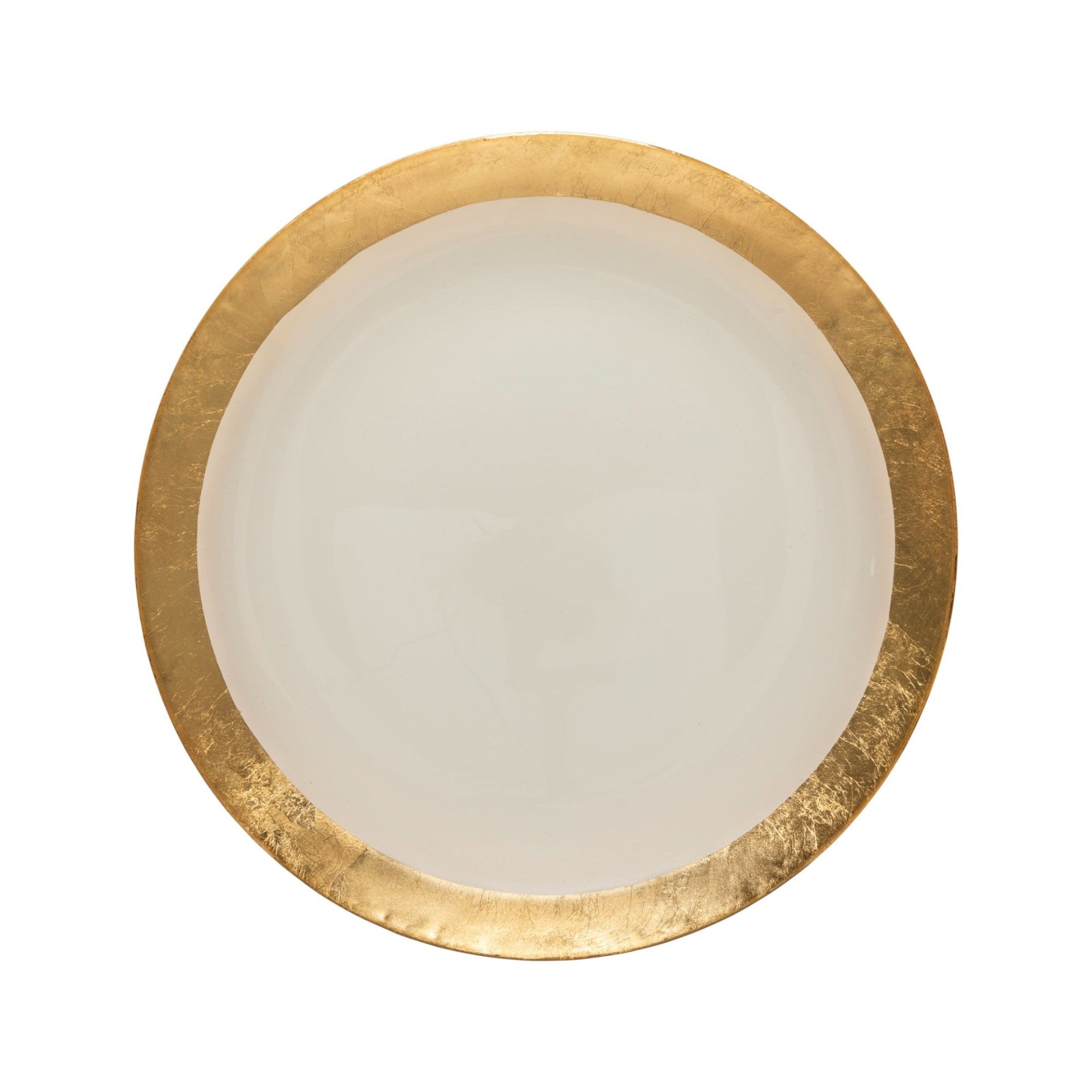 GOLD BAND GLASS CHARGER CAMILLA GOLD