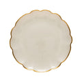 SCALLOPED GLASS CHARGER FRANCESCA GOLD