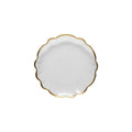 GLASS RIMMED SALAD PLATE FRANCESCA GOLD