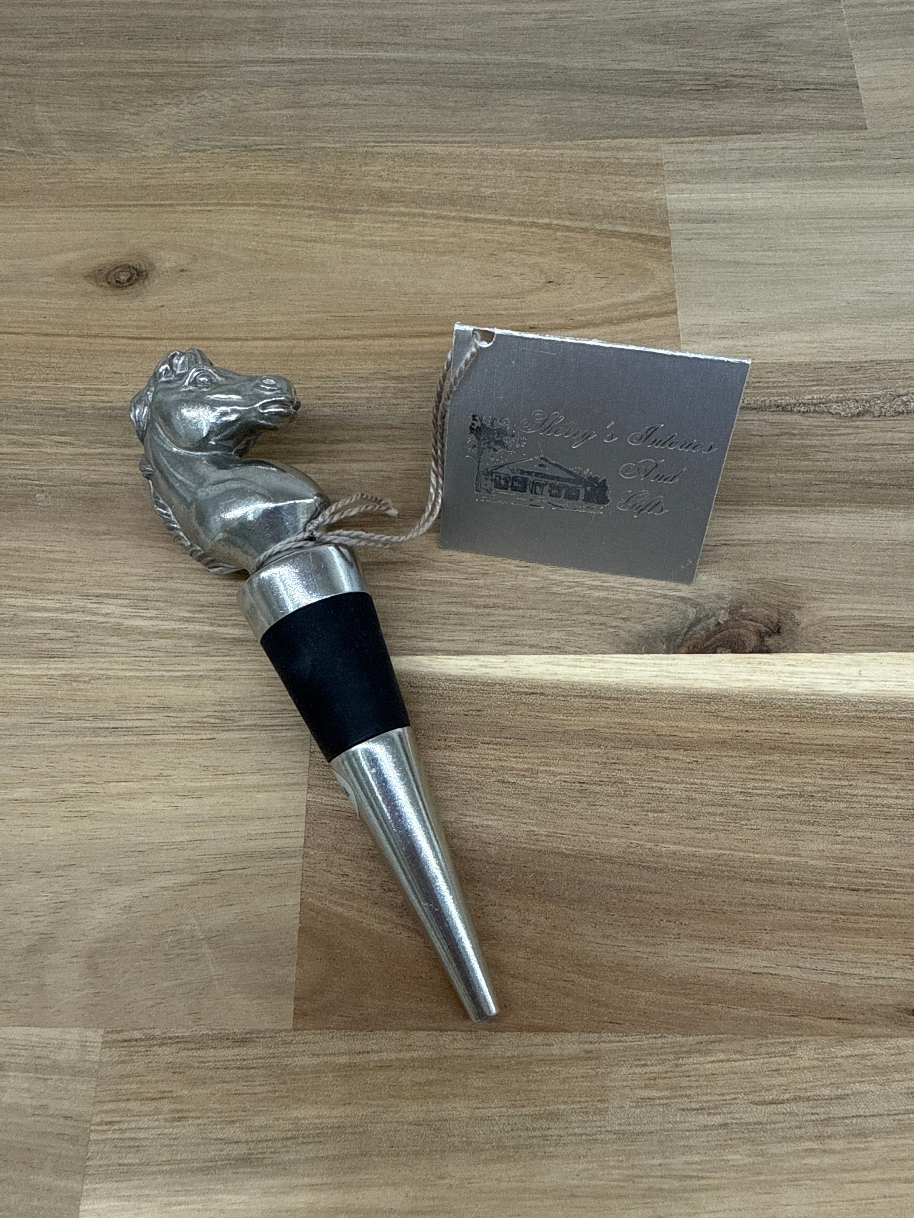 ARTHUR COURT HORSE BOTTLE STOPPER