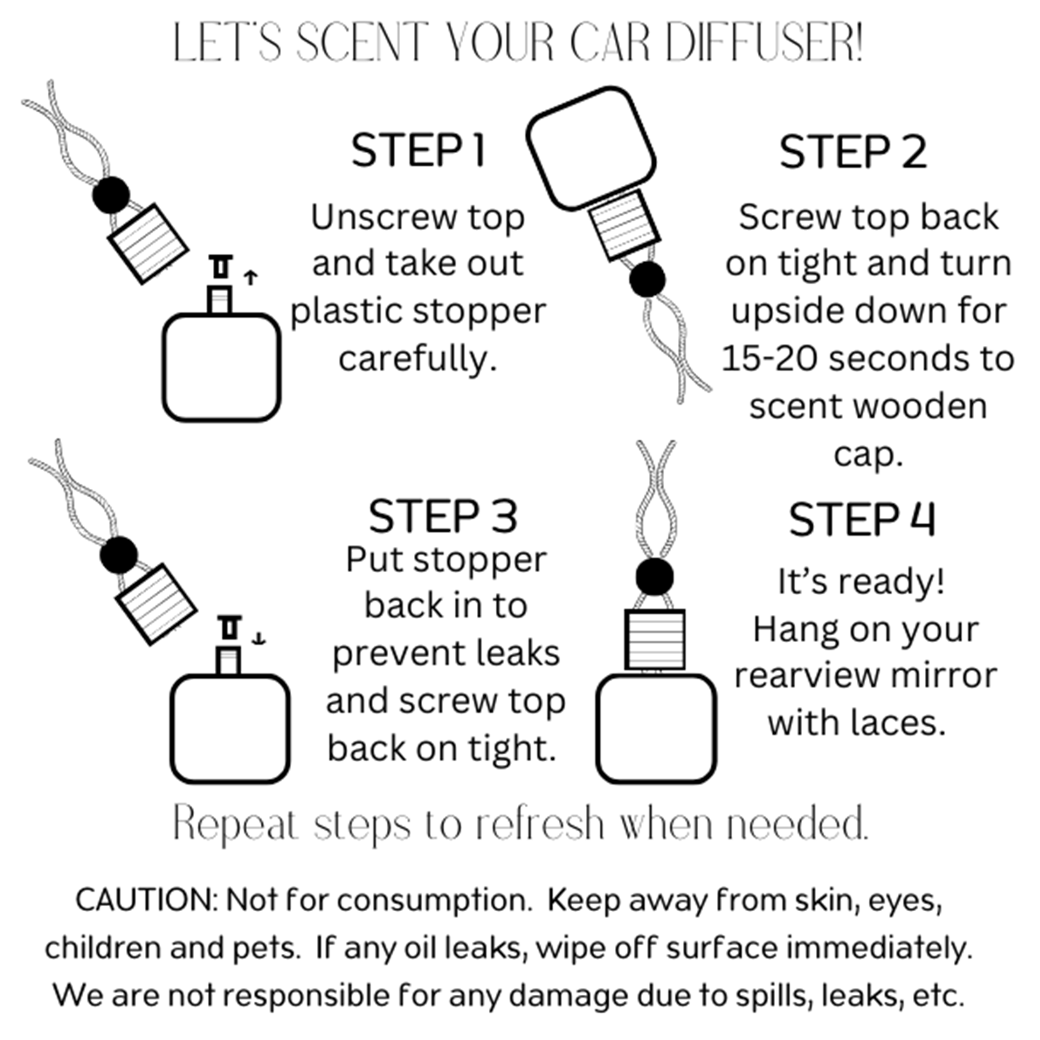 Twisted Tomboy Car Diffusers