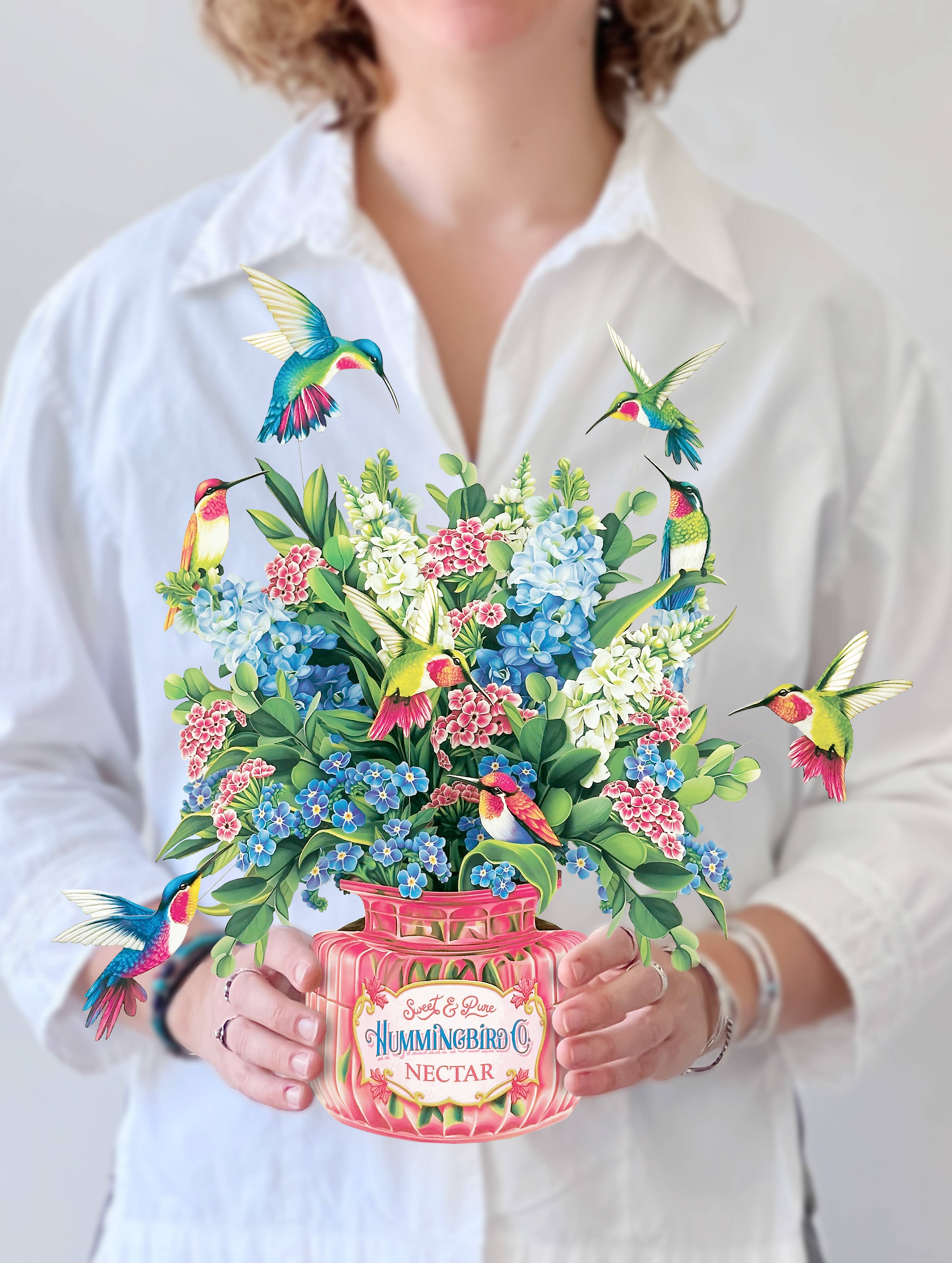 Hummingbird Oasis Pop-up Greeting CardS