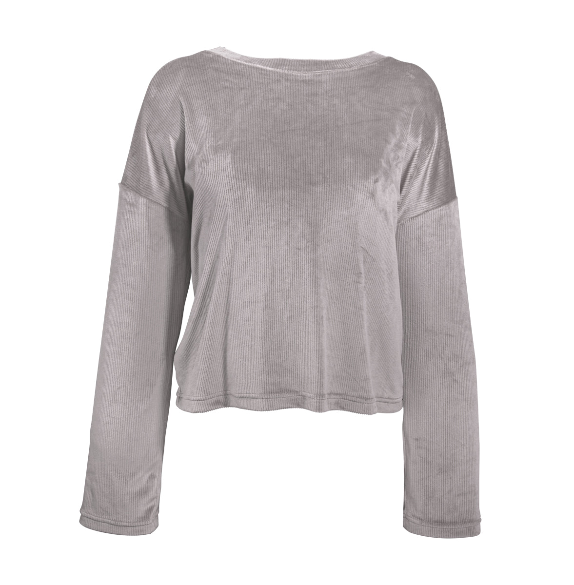 GREY LUXE LOUNGE TOP - SIZE:SMALL