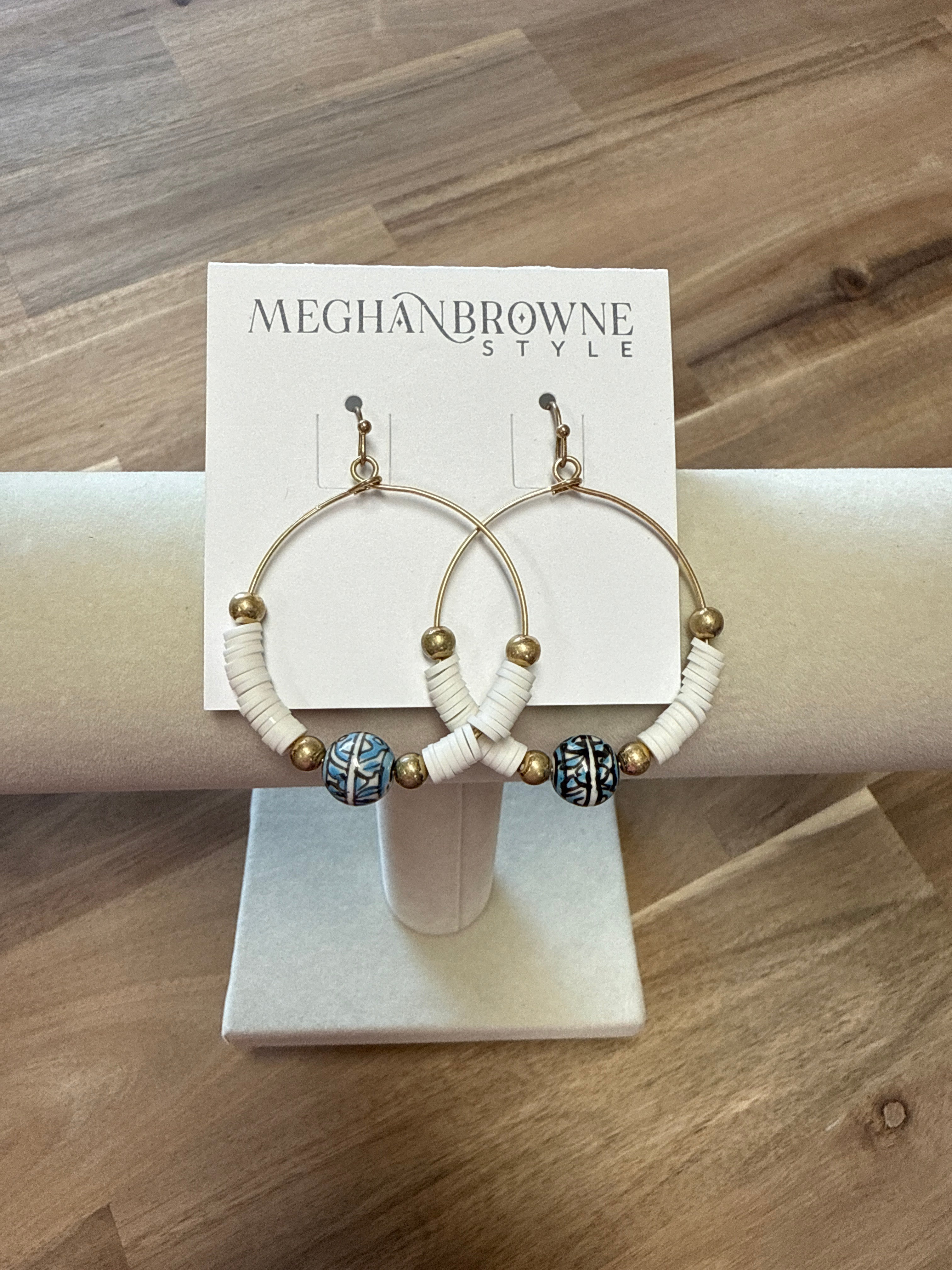 MEGHAN BROWNE EARRINGS SKY BLUE