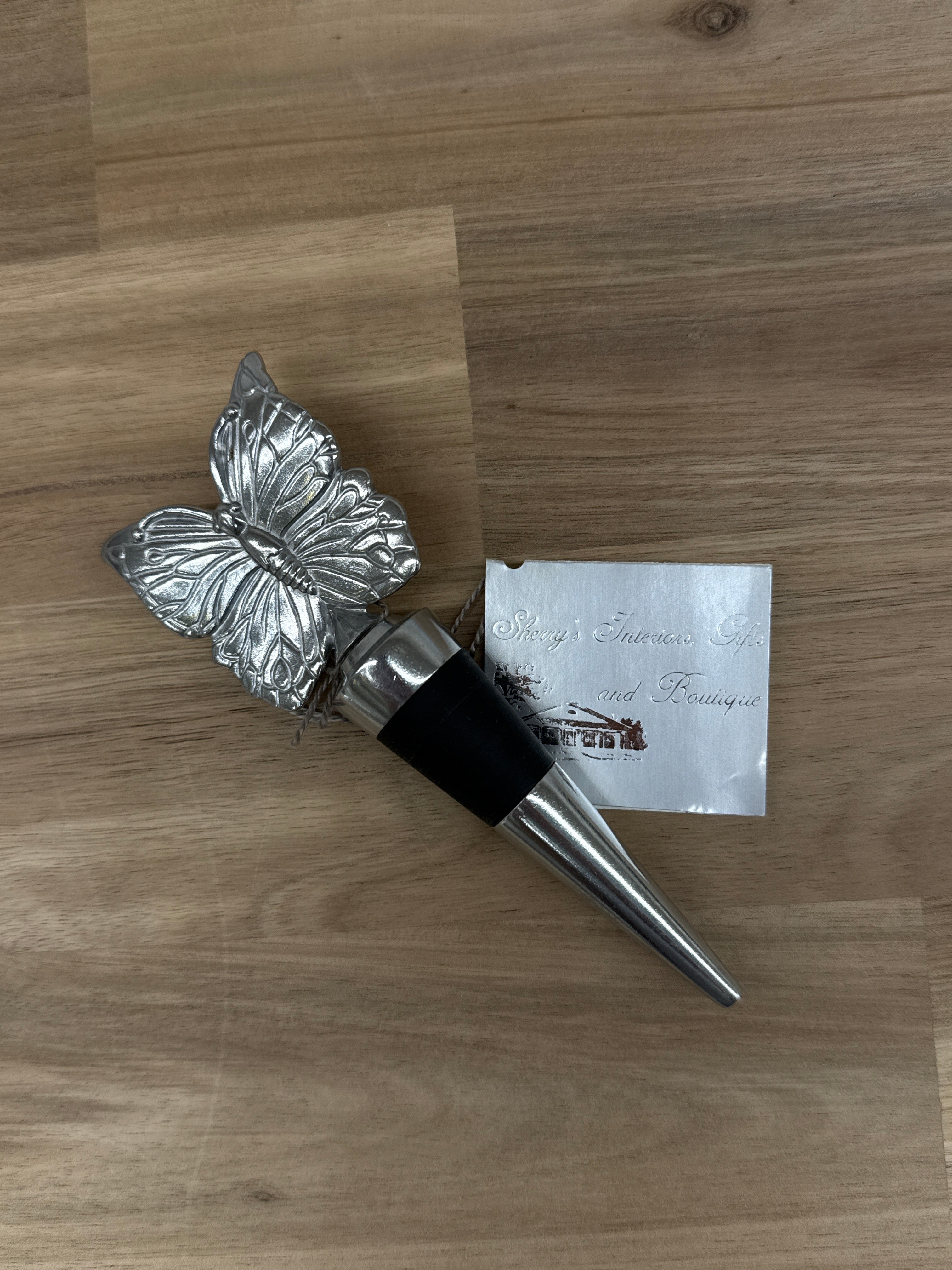 ARTHUR COURT BUTTERFLY BOTTLE STOPPER