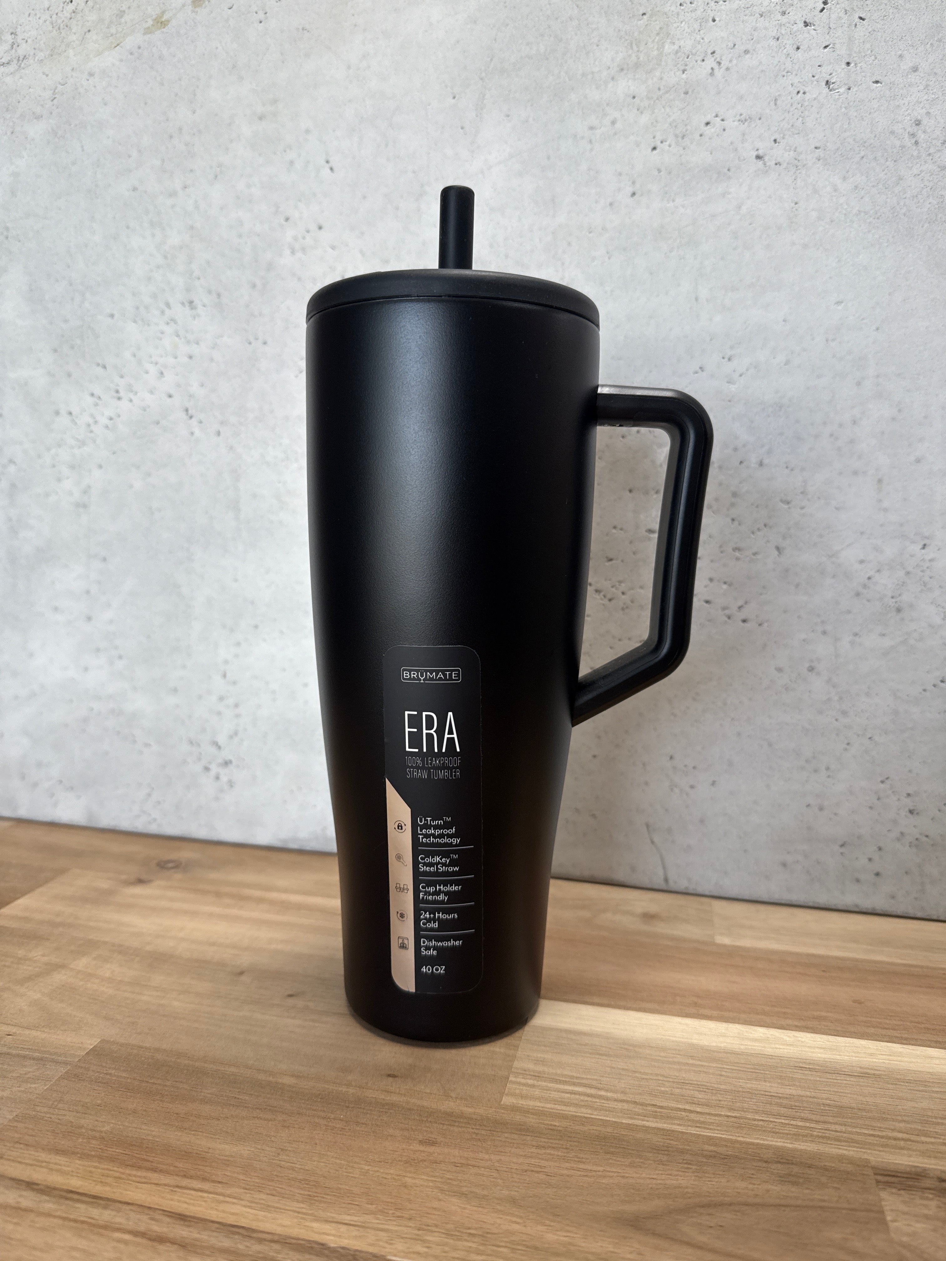 BRUMATE ERA 40 OZ. STRAW TUMBLER MATTE BLACK