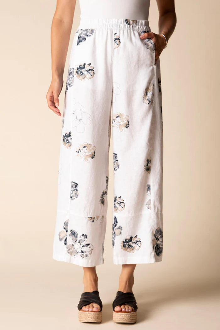 LINEN CROP PANT