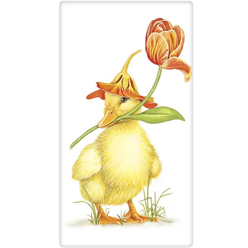 Duckling Tulip Bagged Towel