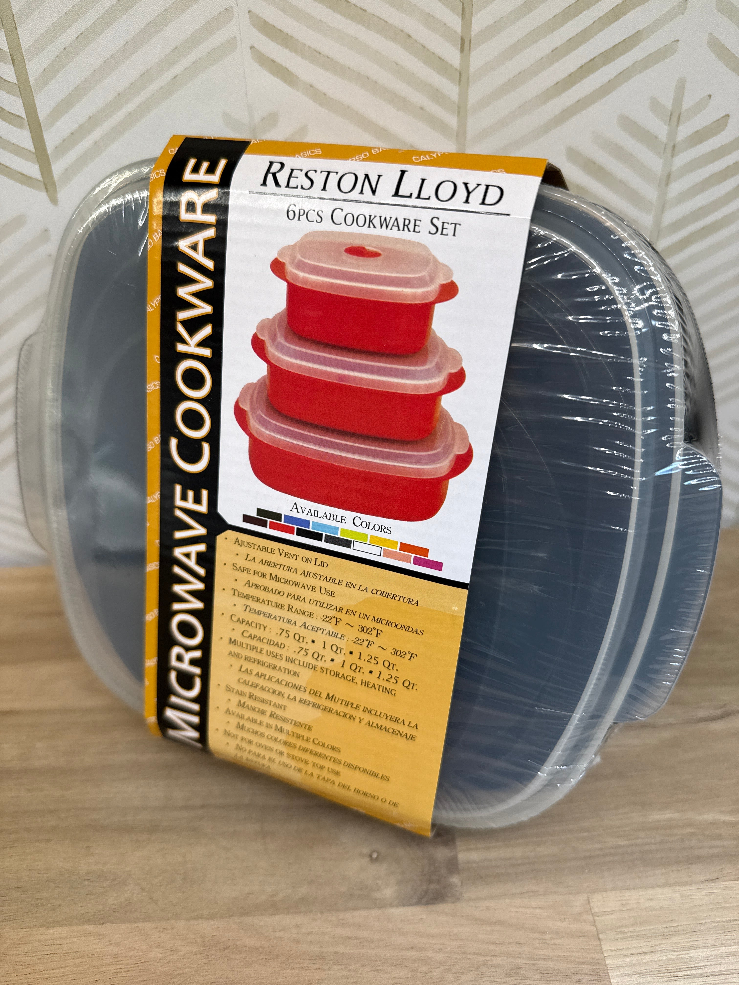 RESTON LLOYD MICROWAVE STEAMER SET BLACK