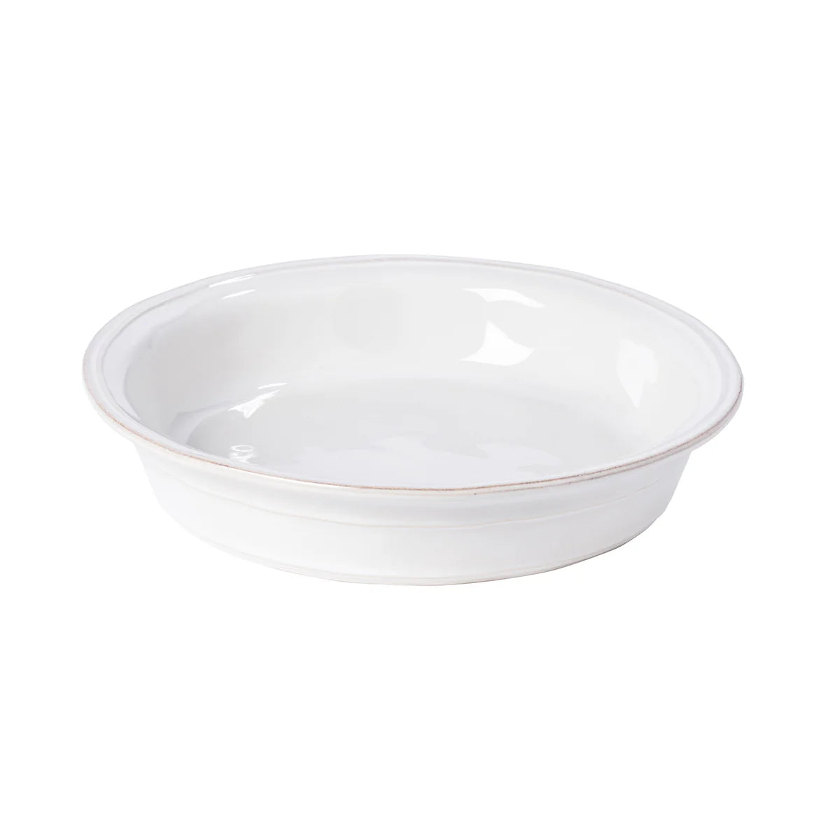 CASAFINA FONTANA PIE DISH WHITE