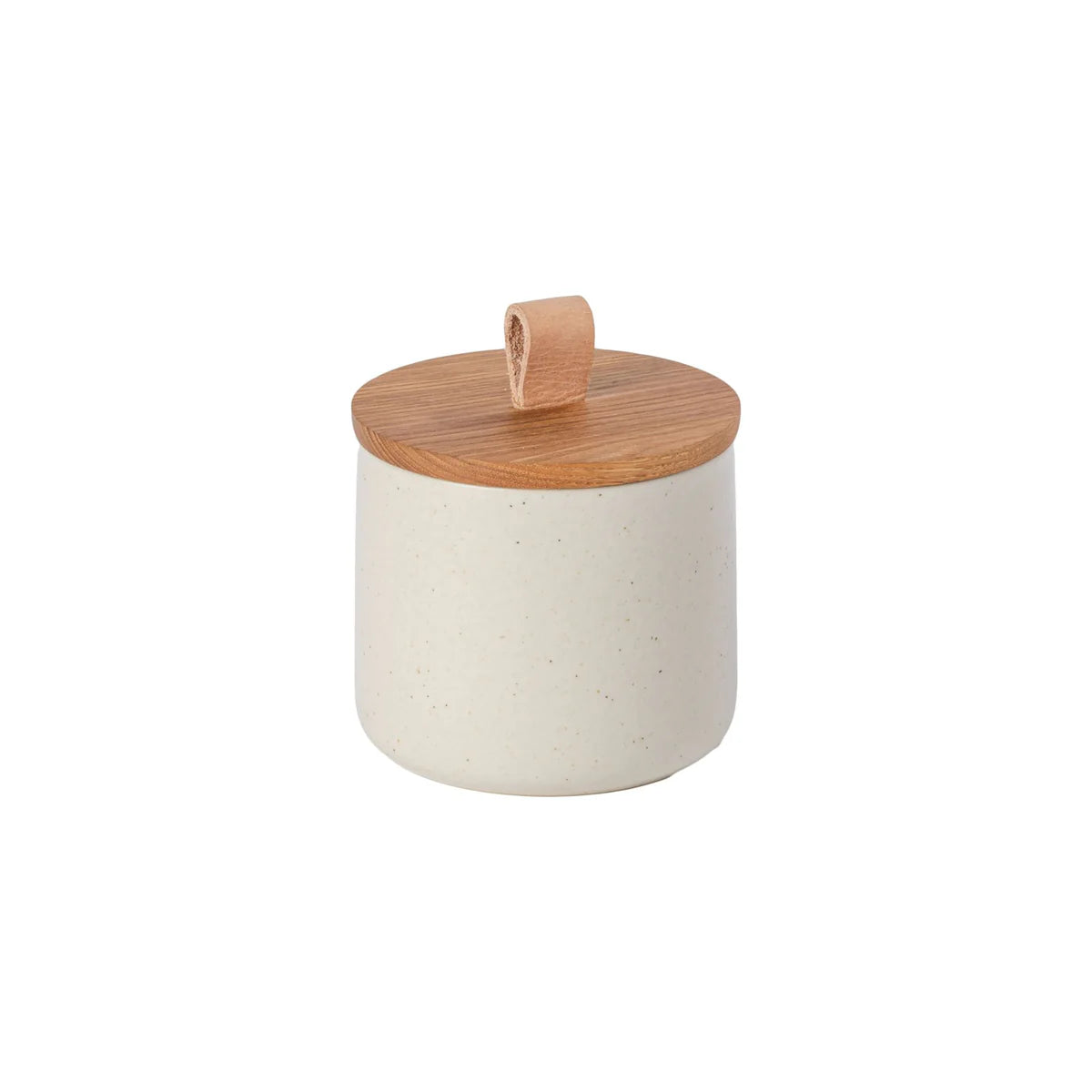 PACIFICA SM. CANISTER W/OAK LID VANILLA