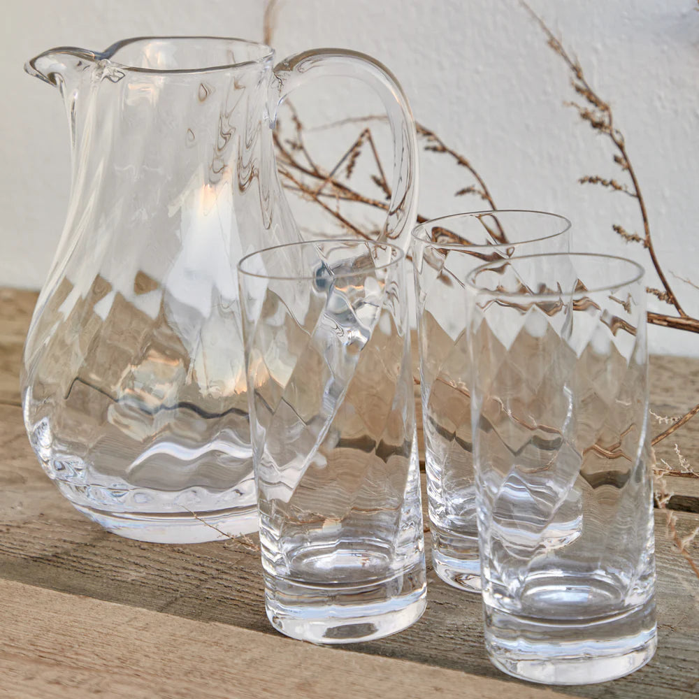 PITCHER 54 OZ OTTICA CLEAR GLASS