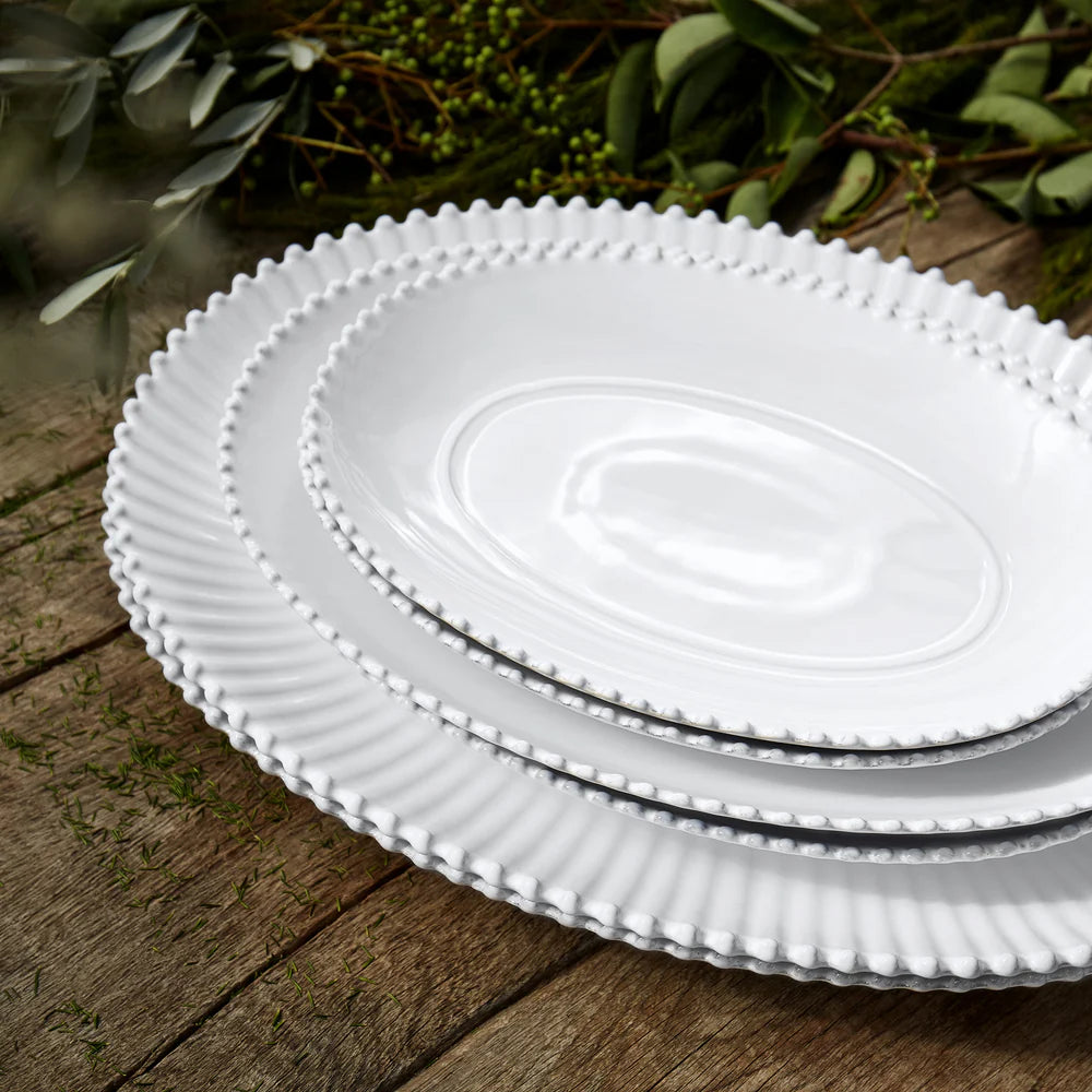 PEARL OVAL PLATTER 13"