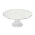 FOOTED PLATE 11" PEARL - WHITE