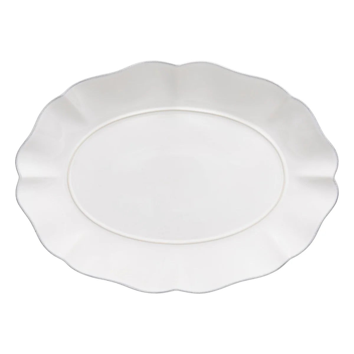 LARGE OVAL PLATTER ROSA WHITE
