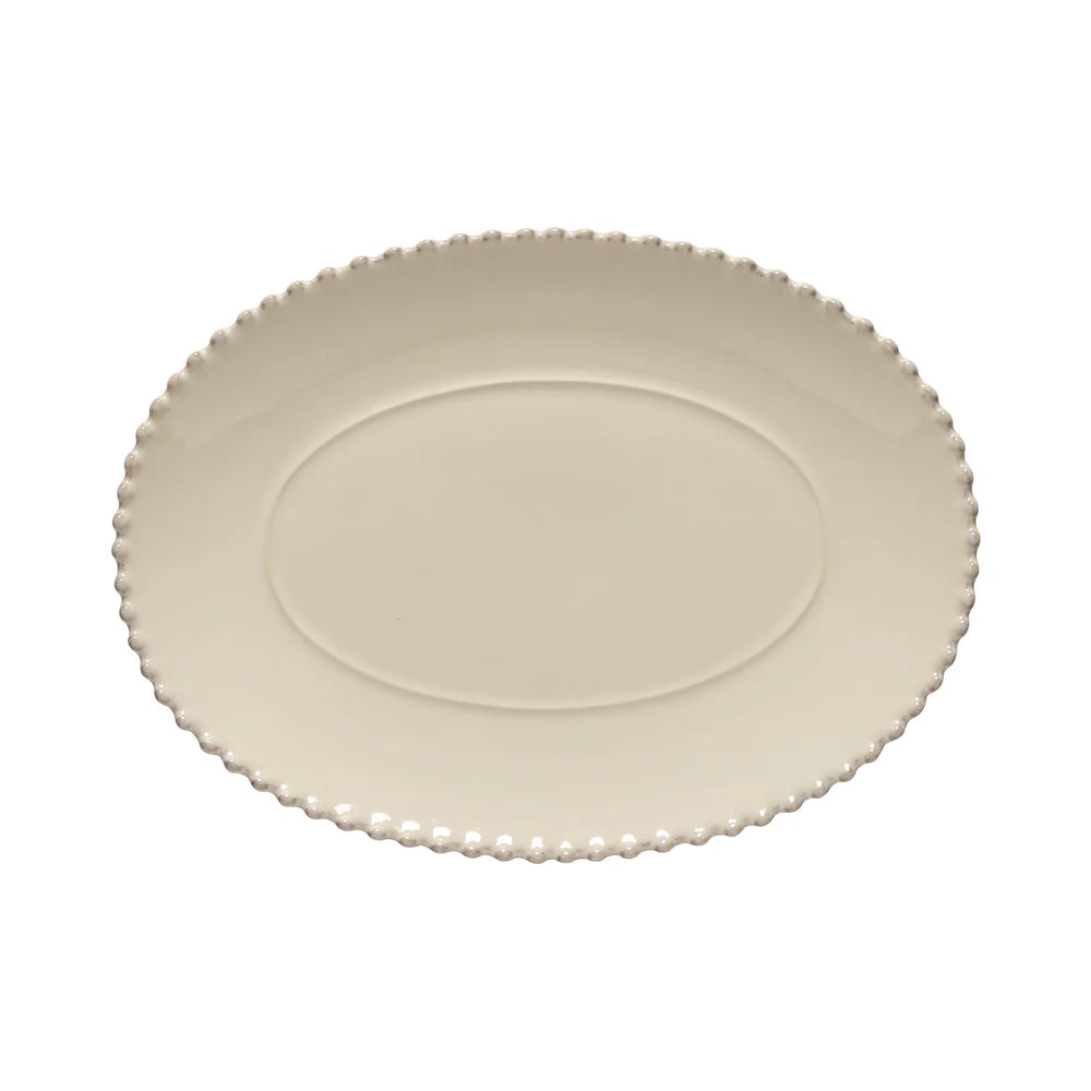 PEARL OVAL PLATTER 13" (Cream)