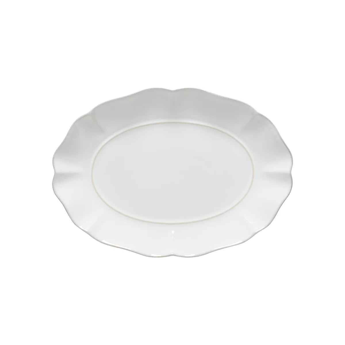 SMALL OVAL PLATTER ROSA WHITE