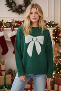 Green Bow Sweater