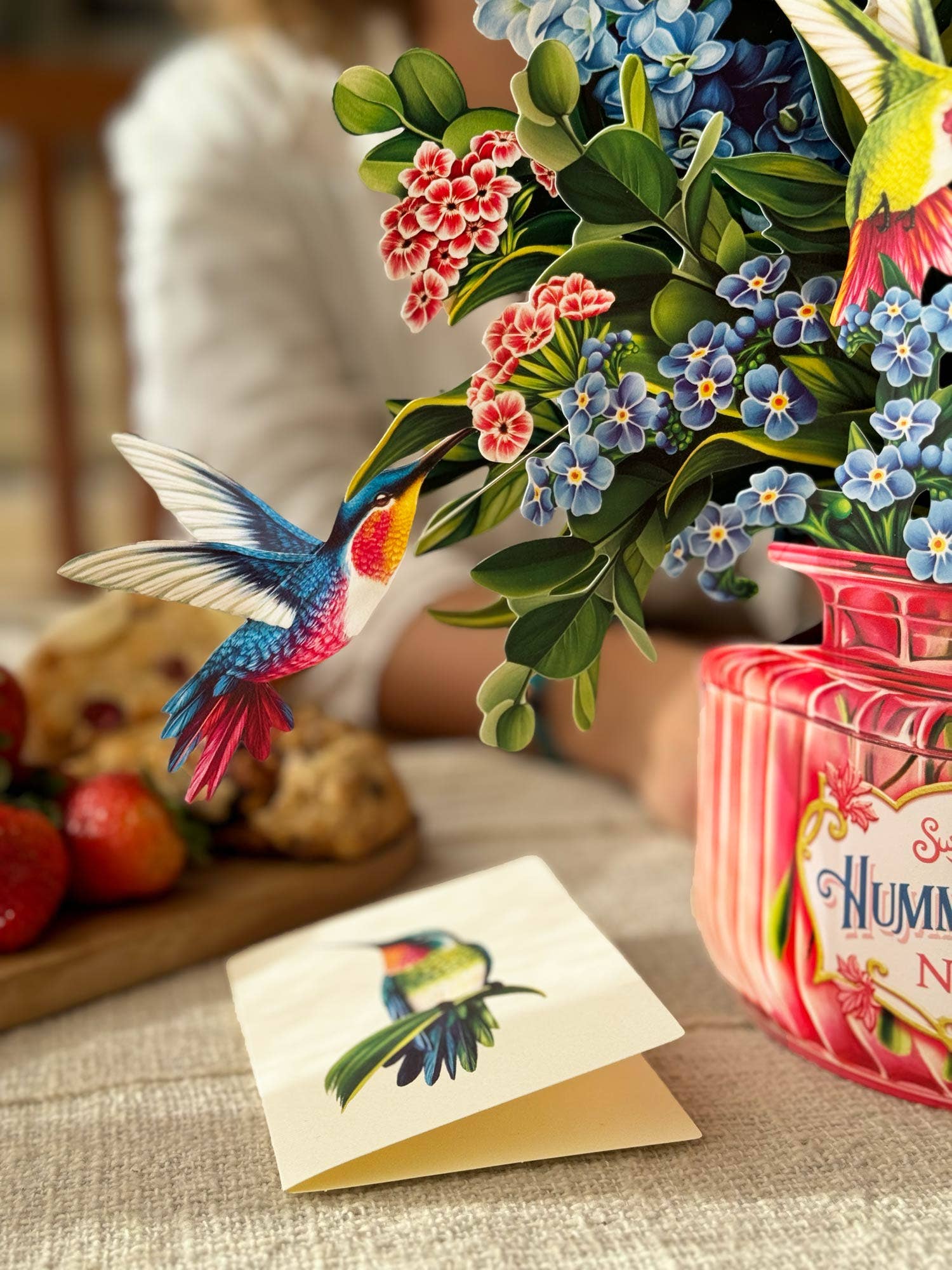 Hummingbird Oasis Pop-up Greeting CardS