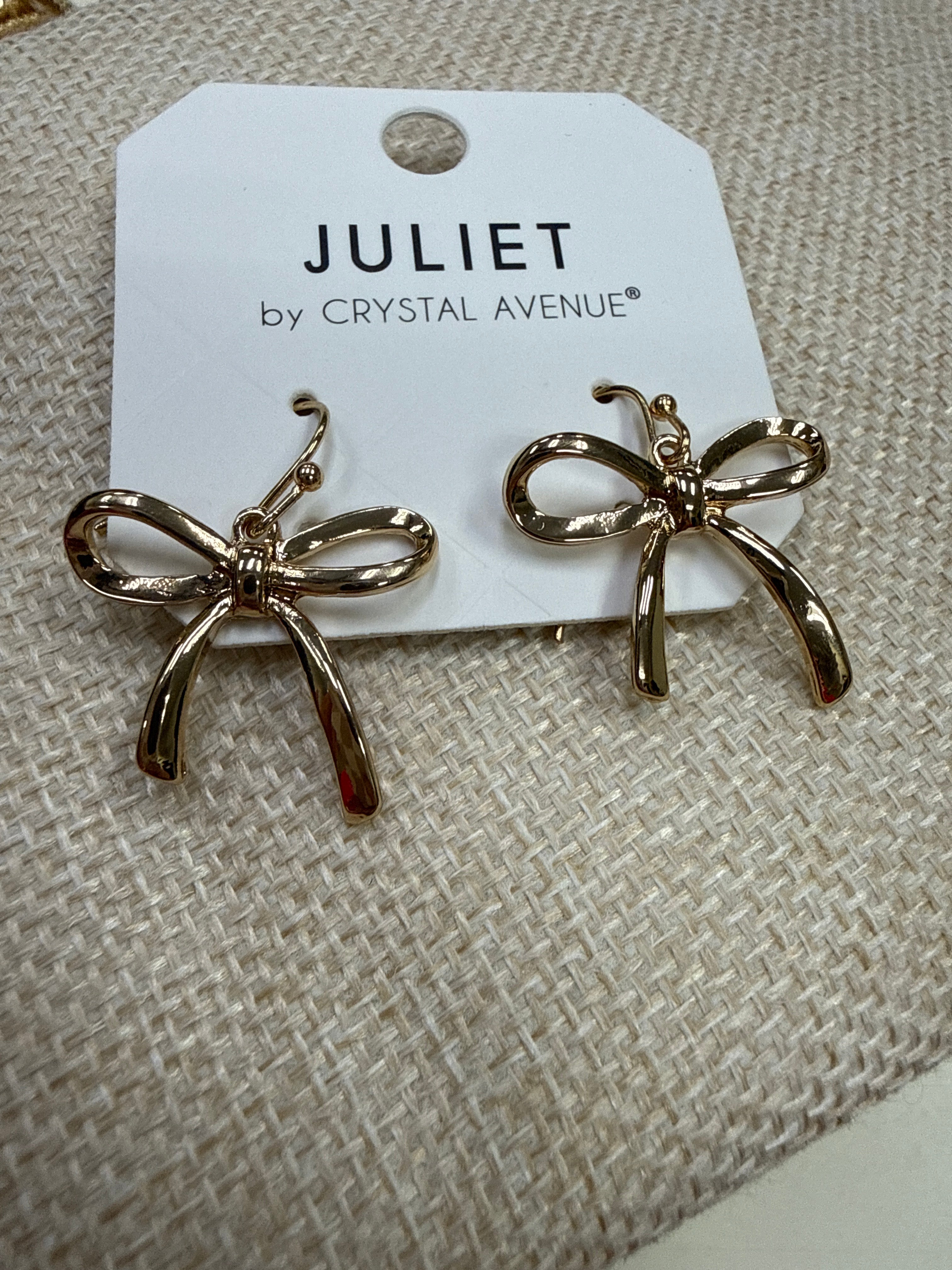 BOW DANGLE EARRINGS