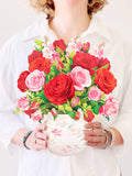 Blooming Roses Pop-up Greeting Cards