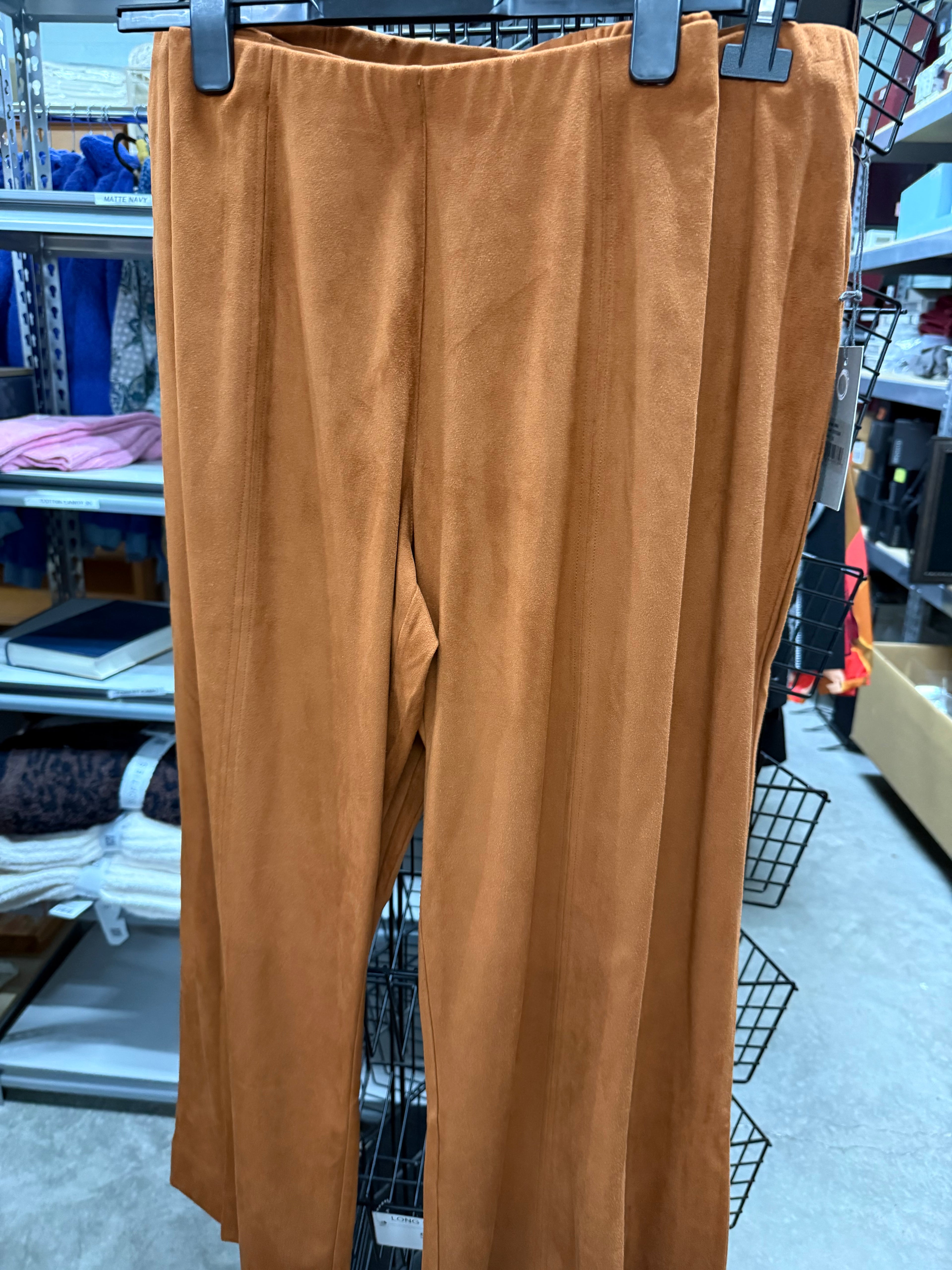 HABITAT FAUX SUEDE BOOTCUT PANT GINGER