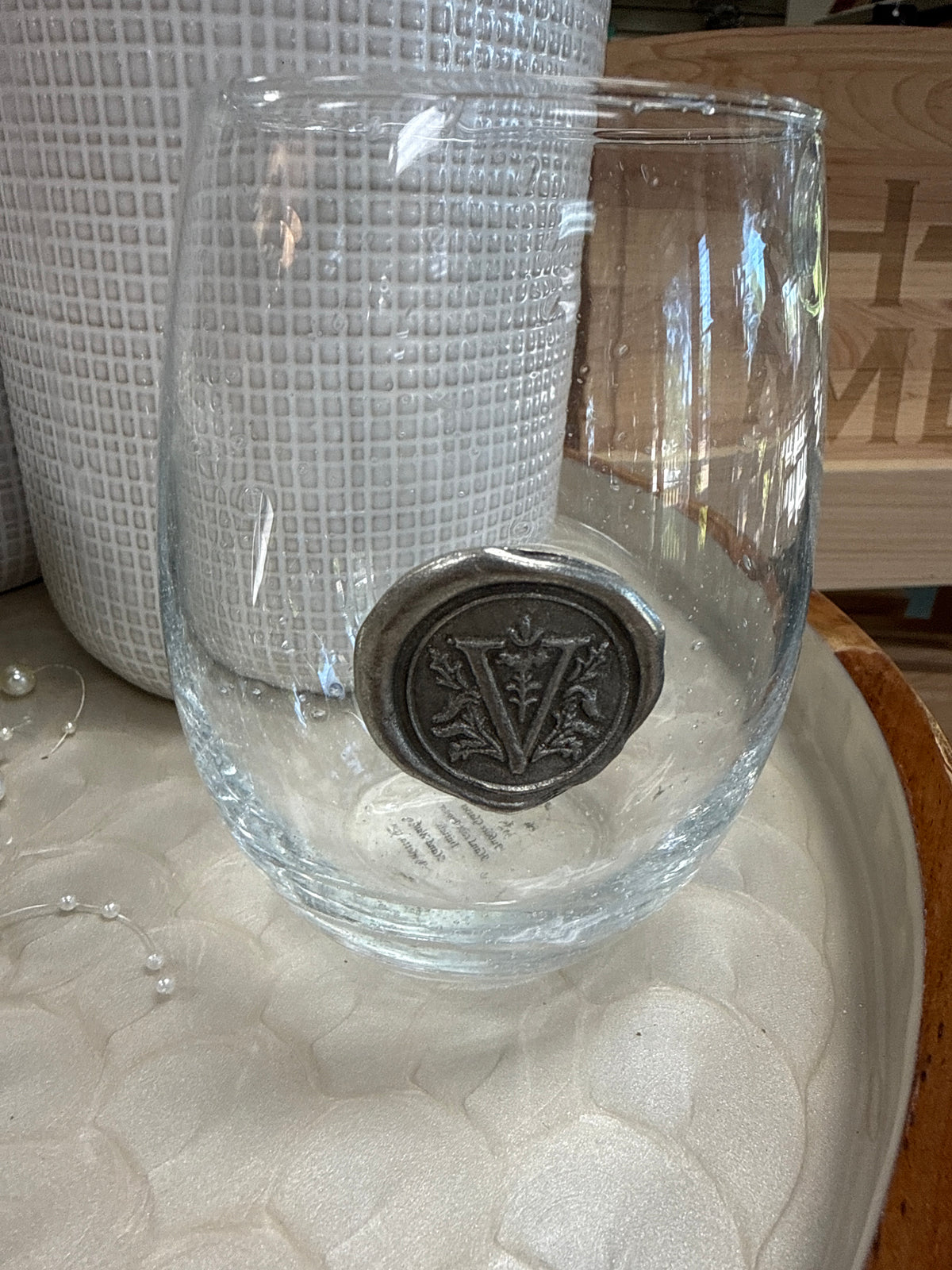 INITIAL STEMLESS WINE GLASS