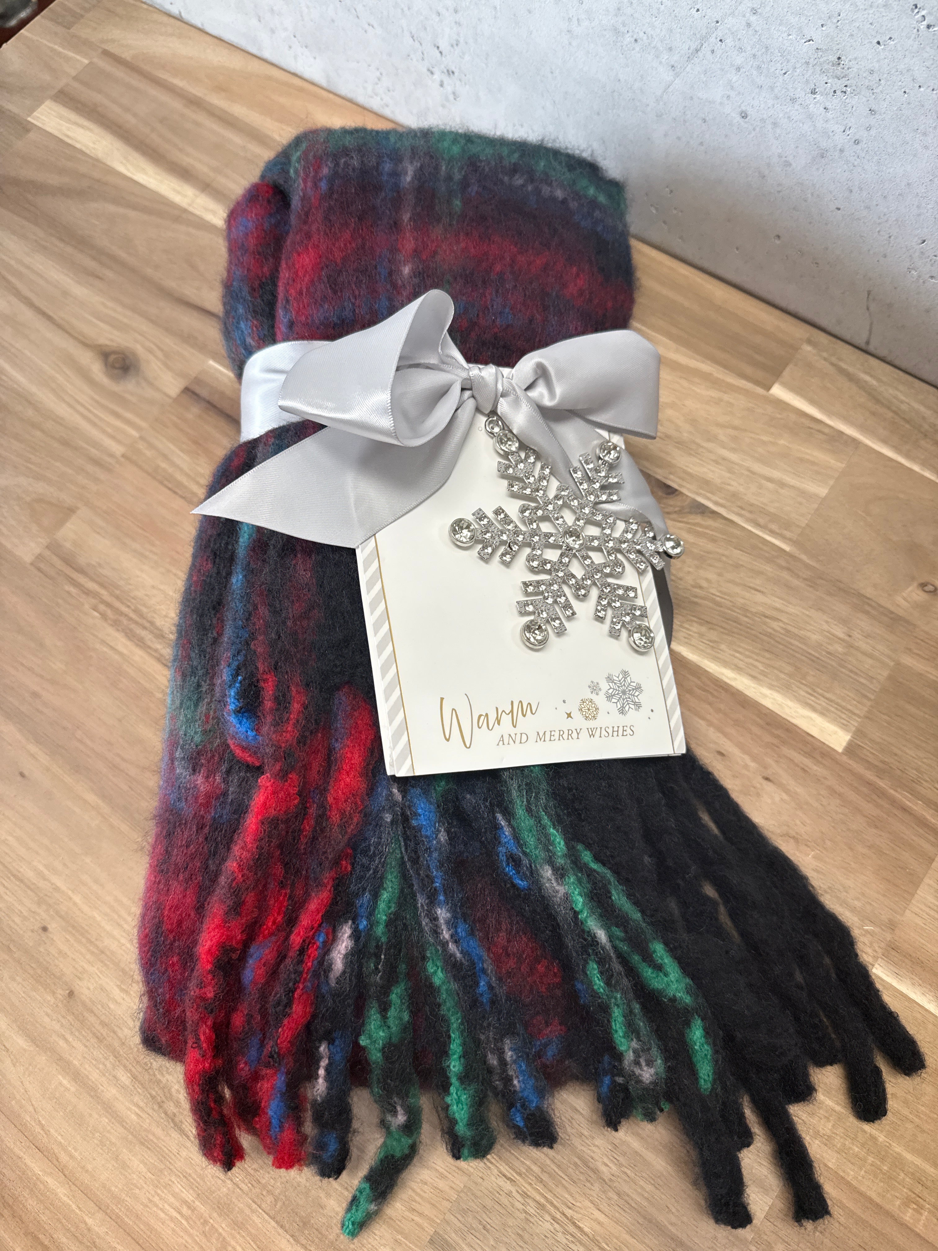 Scarf + Snowflake Ornament