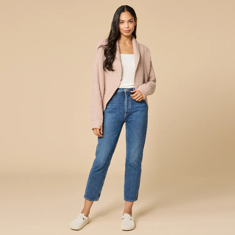 WAFFLE MARSHMALLOW CARDIGAN - COCO