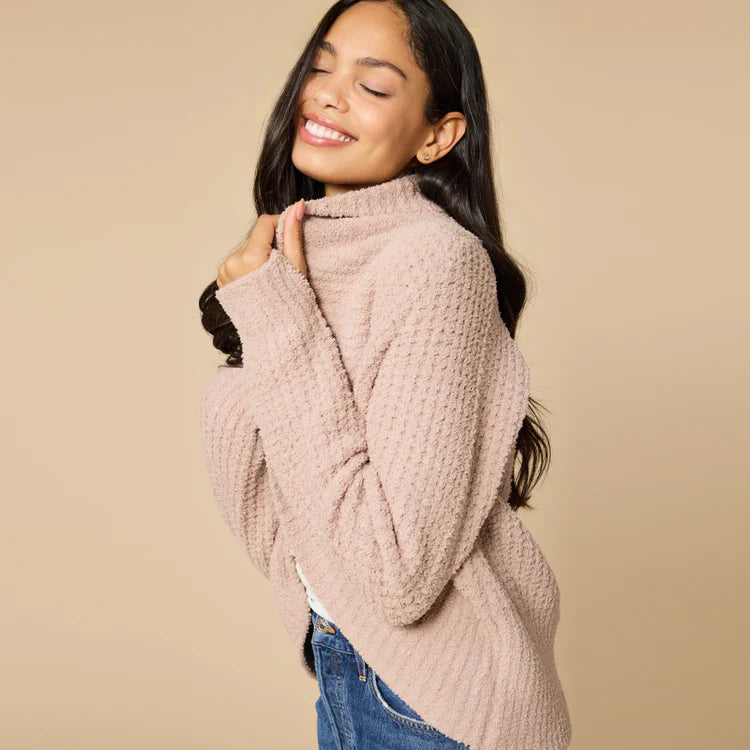 WAFFLE MARSHMALLOW CARDIGAN - COCO